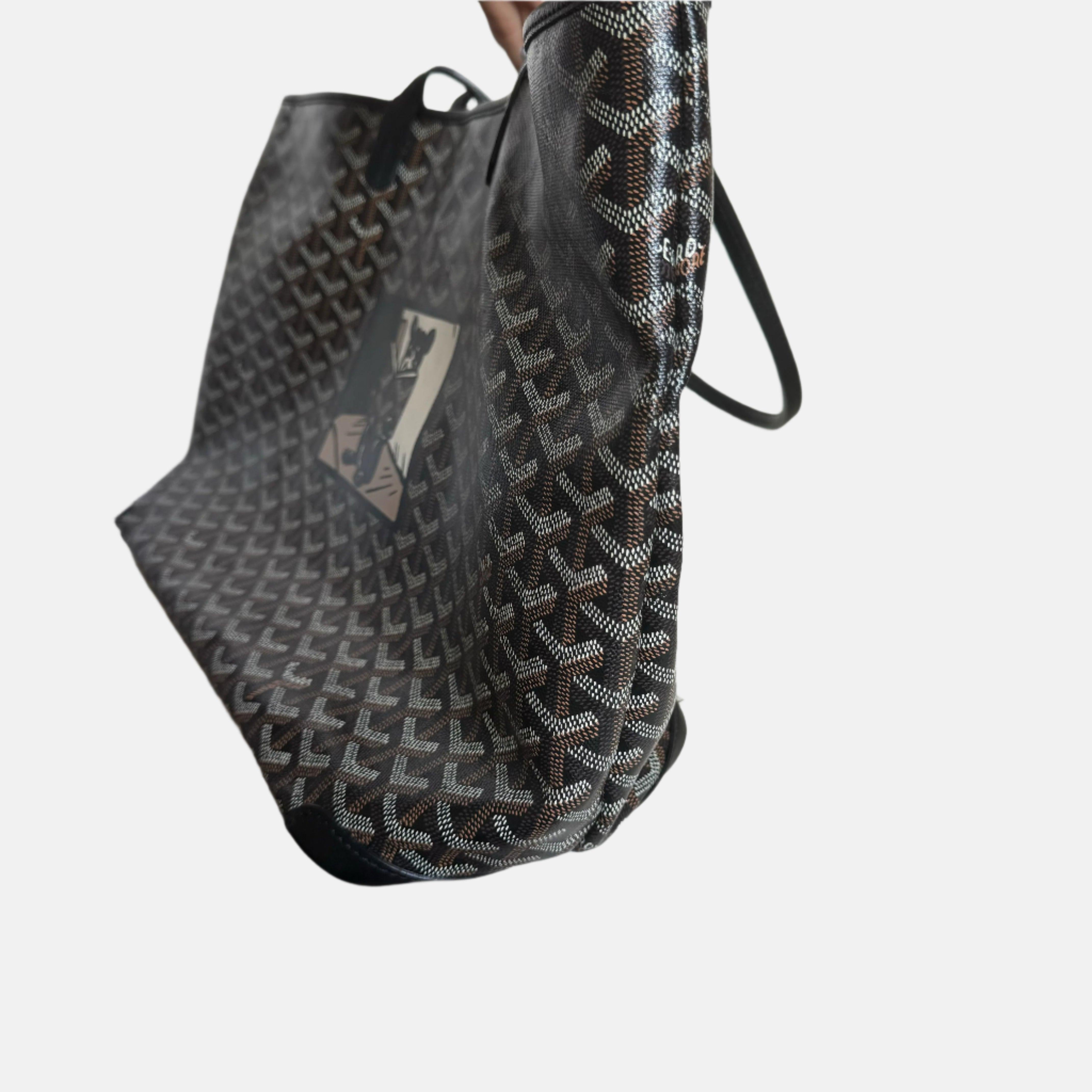 Goyard Artois GM Large Black French Bulldog Coins renforcés et fermeture éclair 1