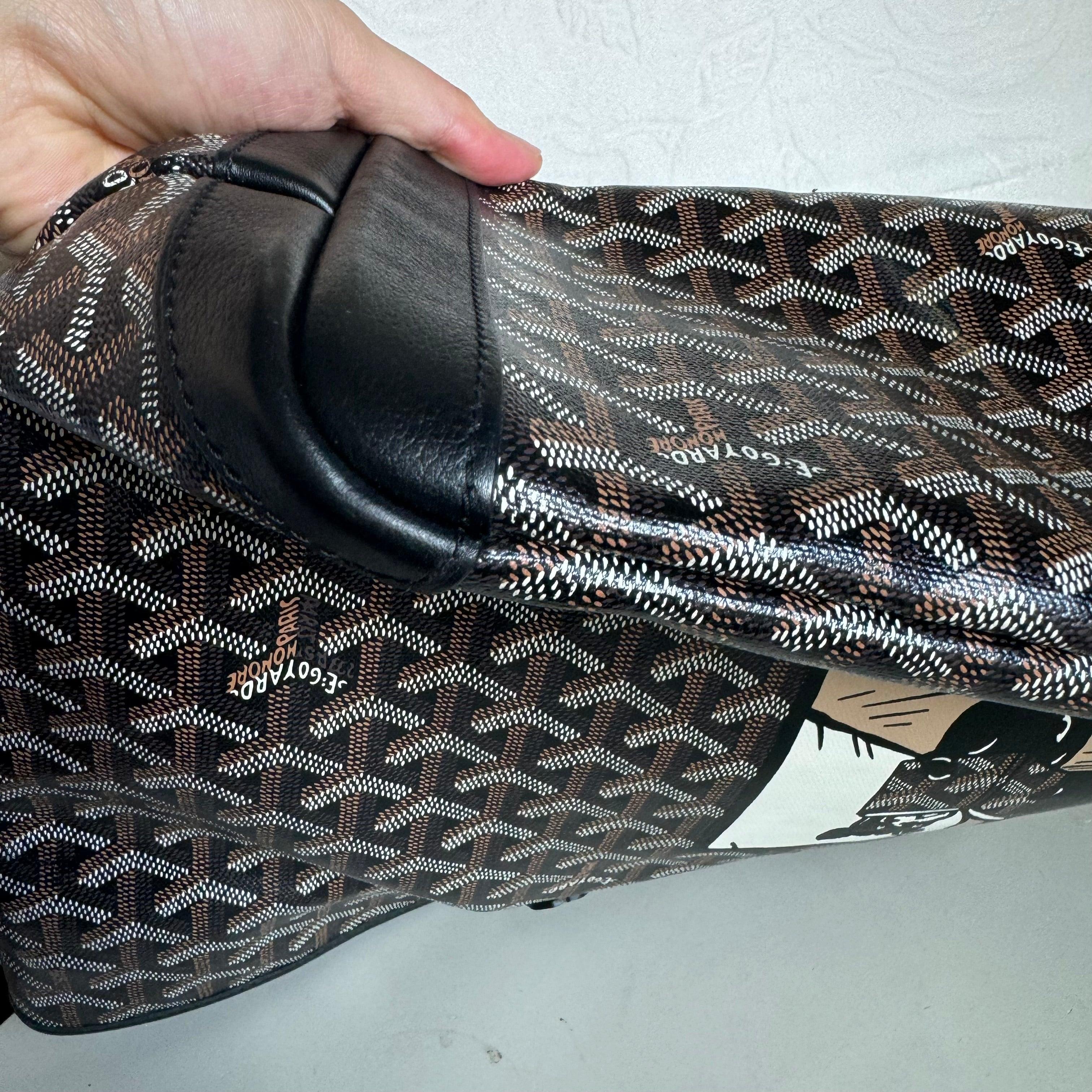 Goyard Artois GM Large Black French Bulldog Coins renforcés et fermeture éclair 2