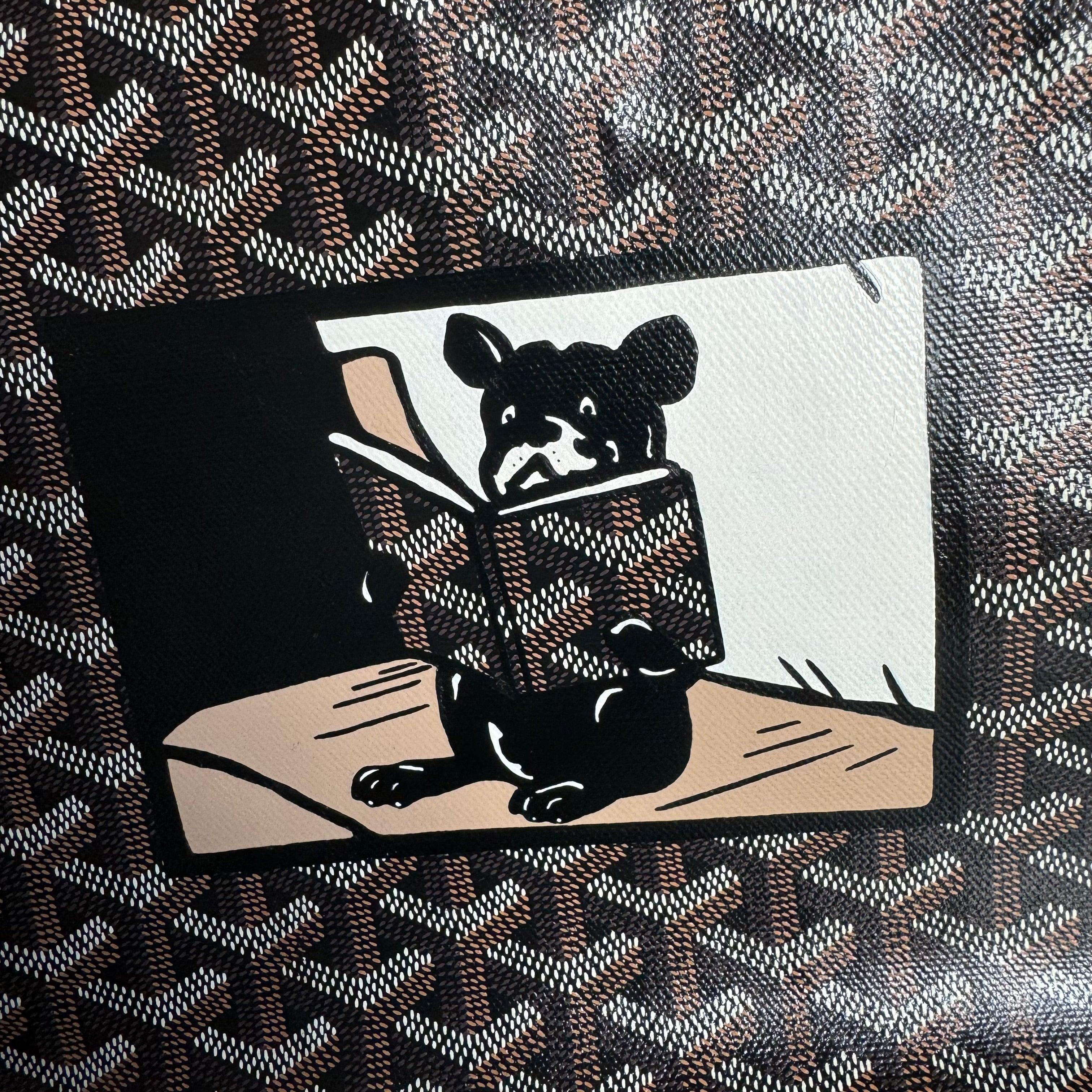 Goyard Artois GM Grande Bulldog Francés Negro Esquinas Reforzadas y Cremallera 5