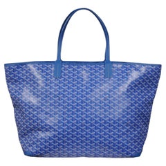 Goyard Artois GM Tote Bag Electric Royal Blue Travel Carry On Weeekend Duffle