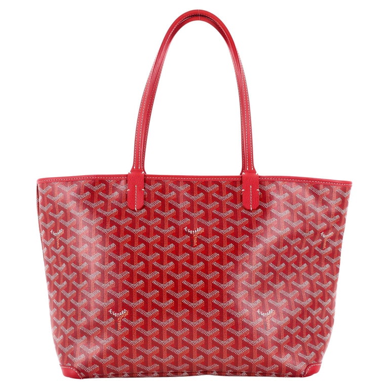 Goyard Large White Chevron St Louis GM Tote with Pouch 99gy516s For Sale at  1stDibs