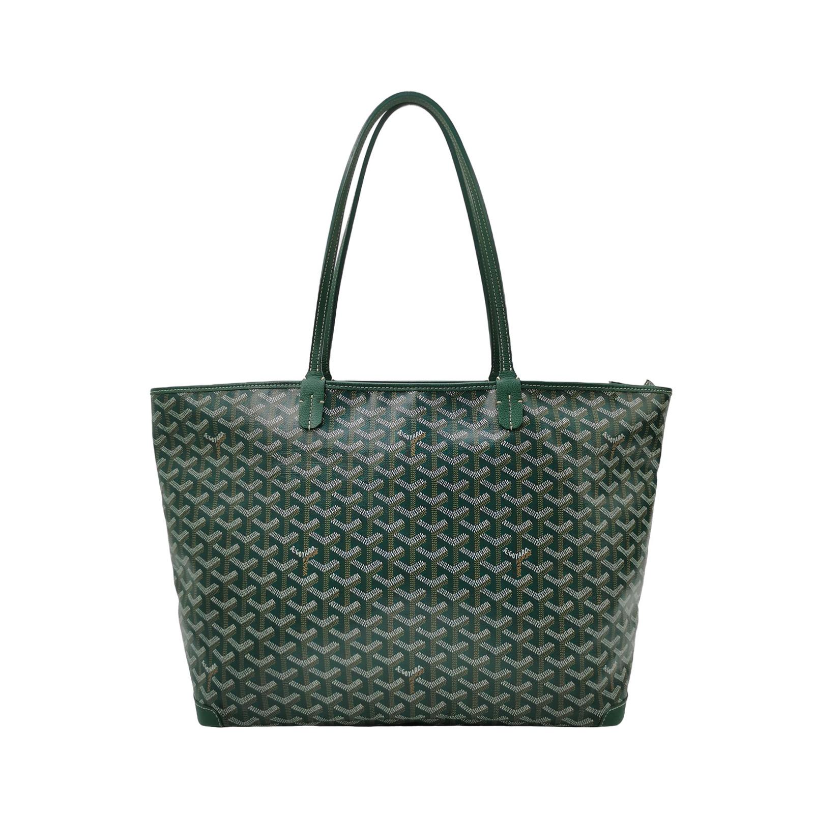 Goyard Artois Tote GM Large Green With Zipper