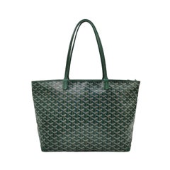 Goyard Artois Tote GM Large Green With Zipper