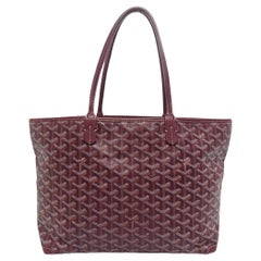 Goyard Artois Tote Small Burgundy With Zipper and Reinforced Corners Goyard Artois Tote Small Burgundy With Zipper and Reinforced Corners