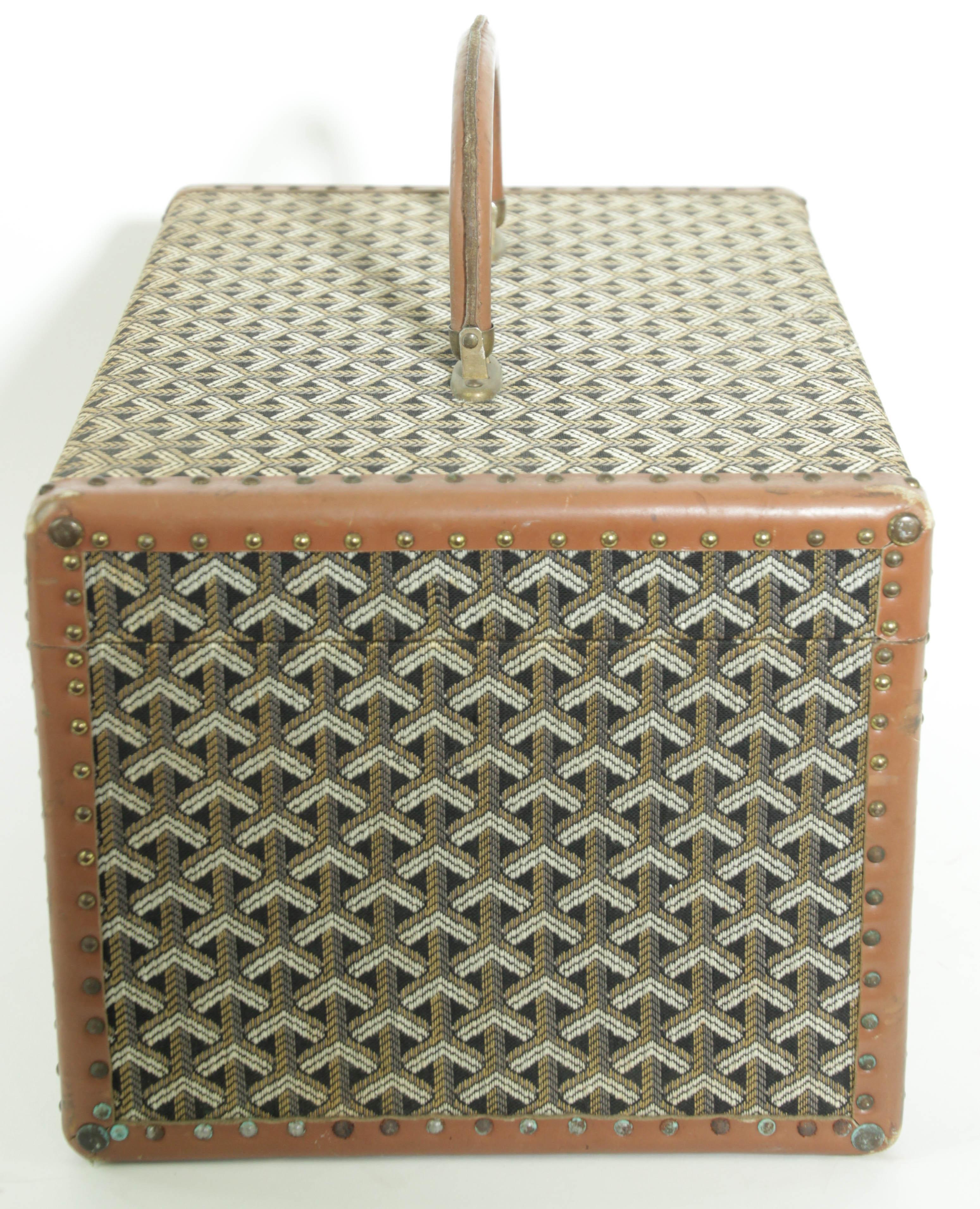 Goyard Beauty Case Goyard Trunk Goyard Train Case Goyard Jewelry Case 1960er Jahre 7