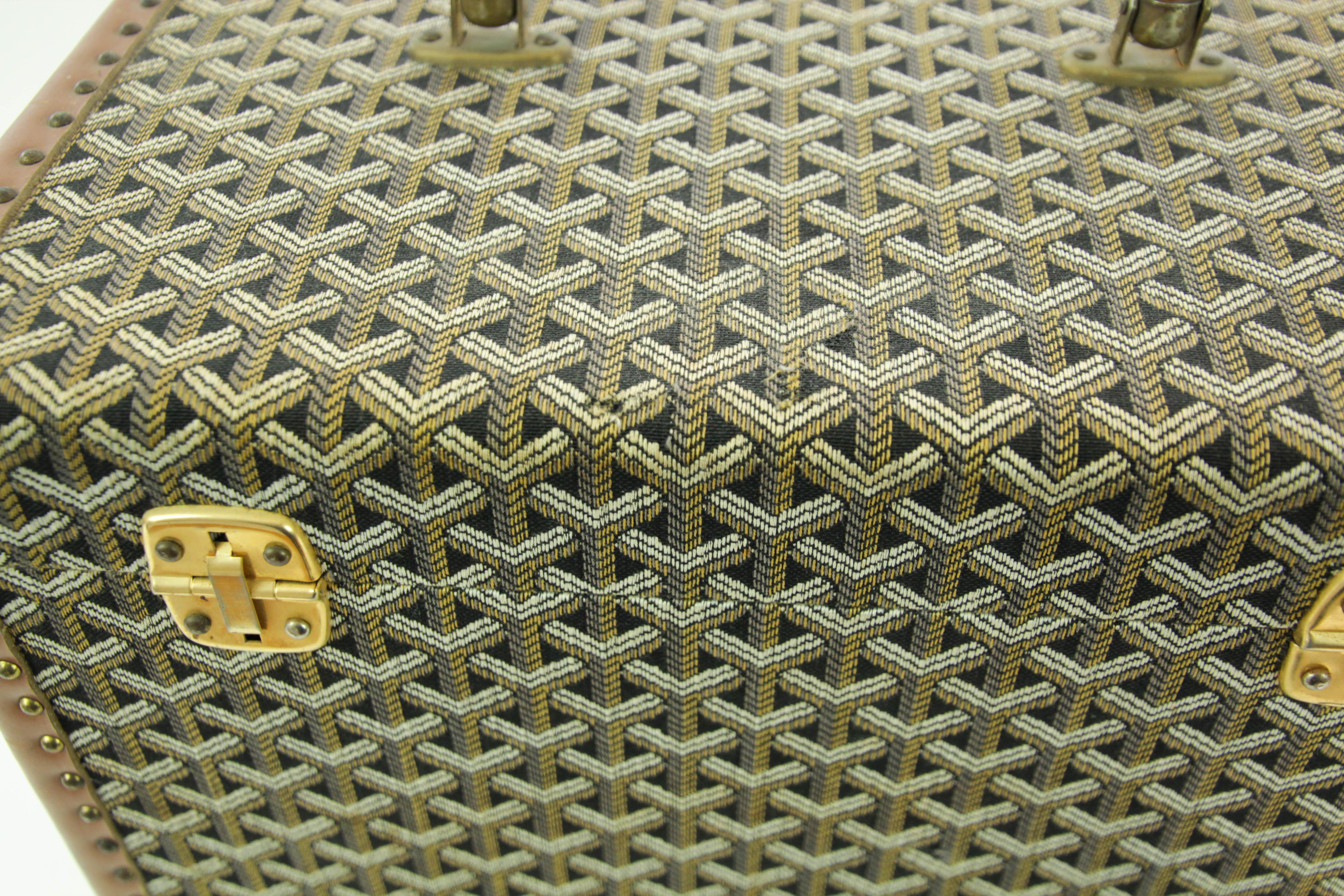 Goyard Beauty Case Goyard Trunk Goyard Train Case Goyard Jewelry Case 1960er Jahre 9