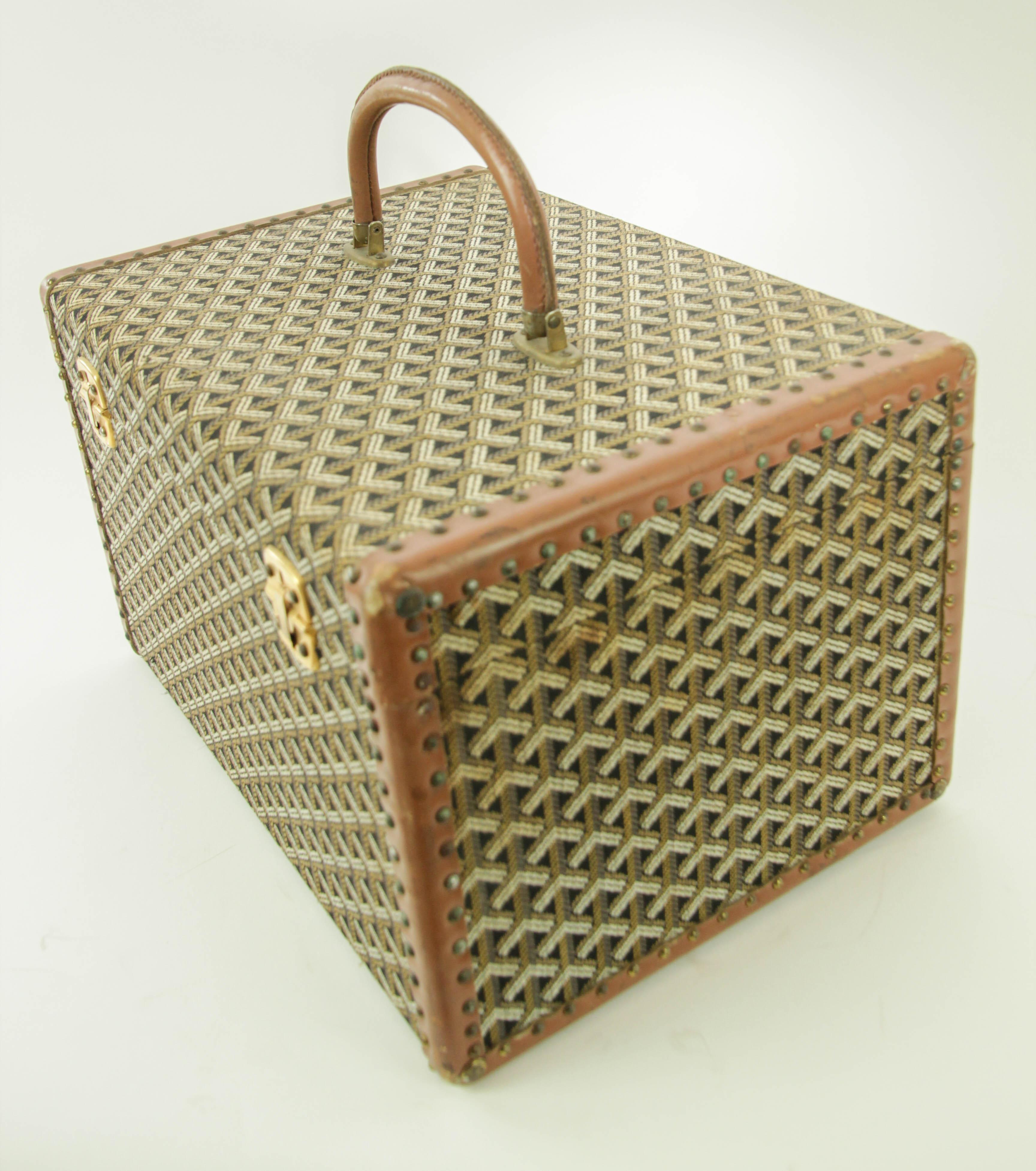 Goyard Beauty Case Goyard Trunk Goyard Train Case Goyard Jewelry Case 1960er Jahre 10