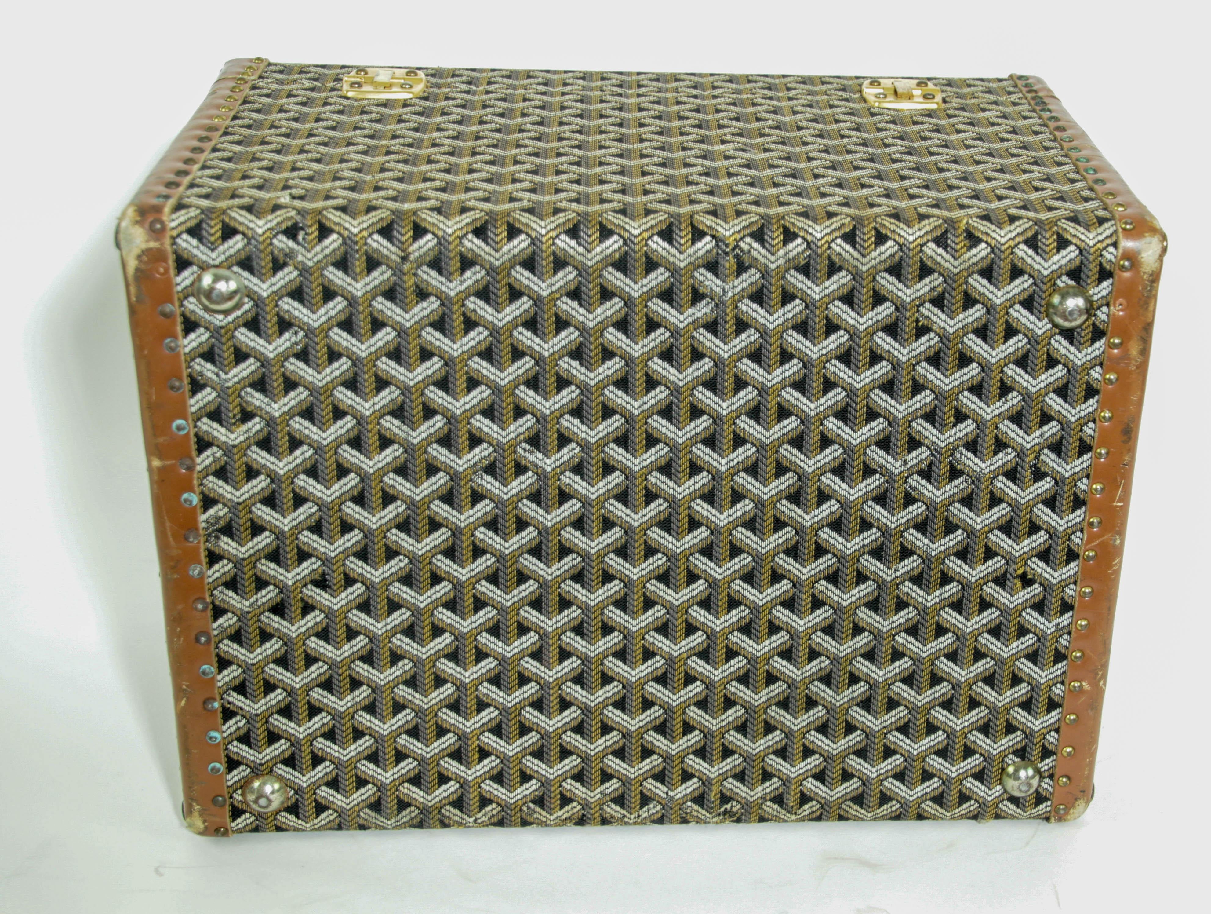 Goyard Beauty Case Goyard Trunk Goyard Train Case Goyard Jewelry Case 1960er Jahre 12