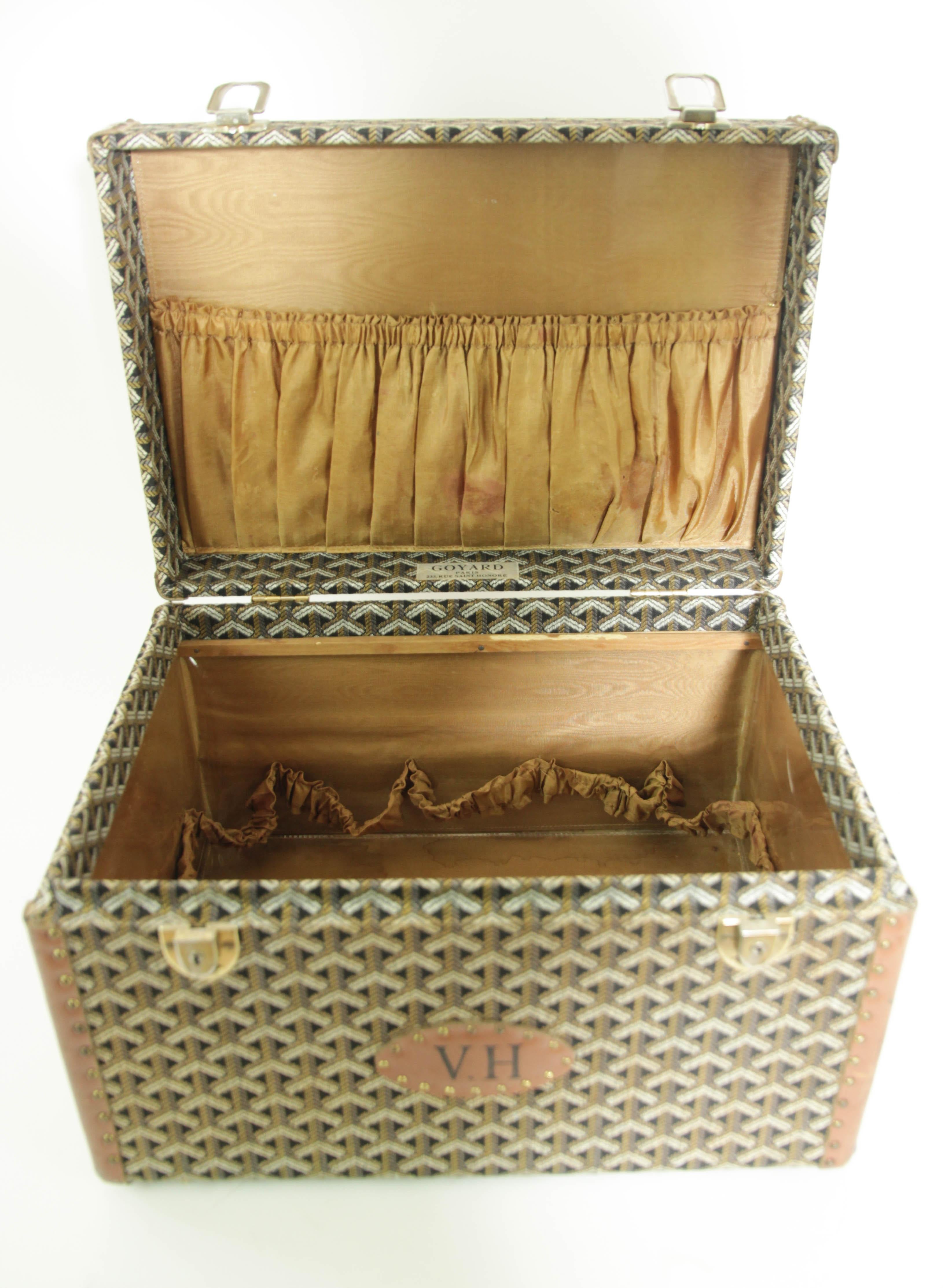 Goyard Beauty Case Goyard Trunk Goyard Train Case Goyard Jewelry Case 1960er Jahre 2