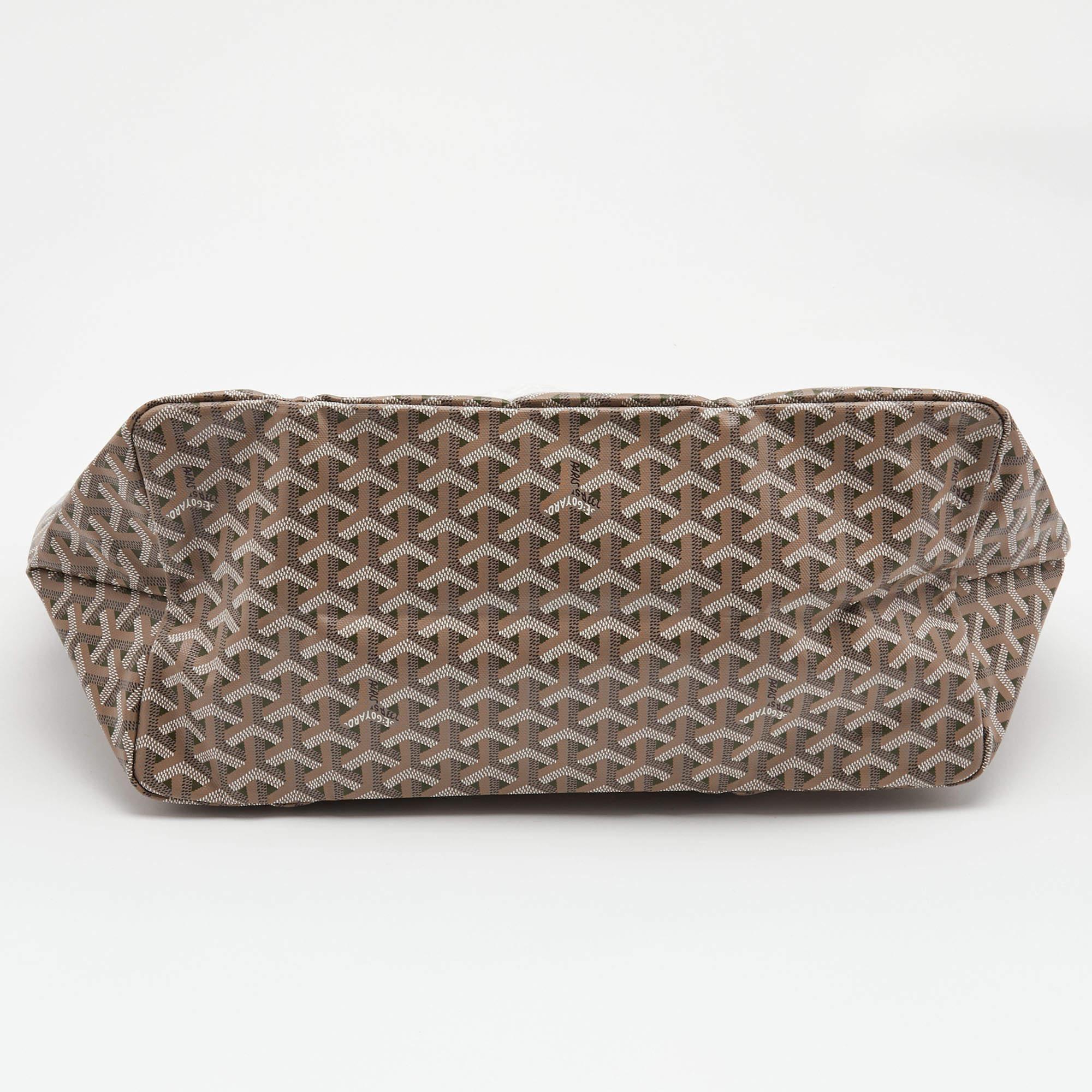  Goyard - Fourre-tout en toile et cuir Goyardine beige Saint Louis GM Pour femmes 