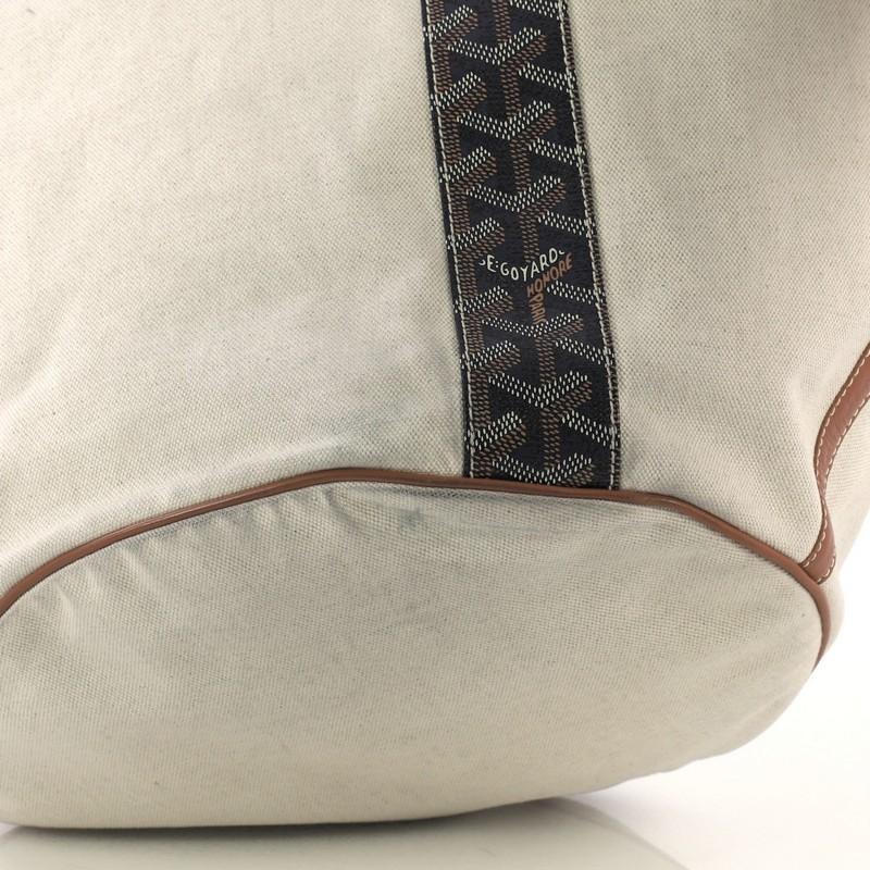 Beige Goyard Belharra Reversible Tote Coated Canvas