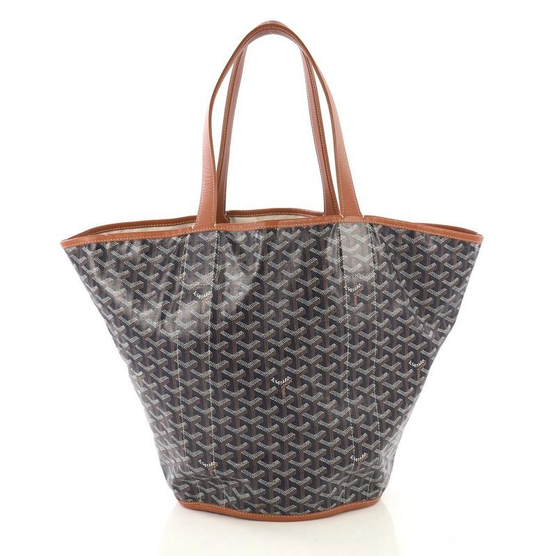 Goyard Belharra Reversible Tote Coated Canvas In Good Condition In NY, NY