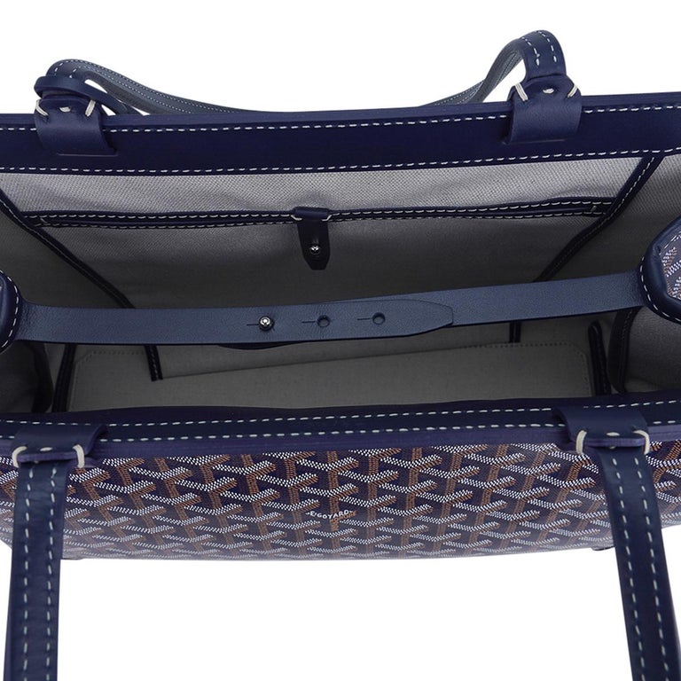 Goyard Bellechasse Biaude Navy Blue PM Tote Bag For Sale at 1stDibs