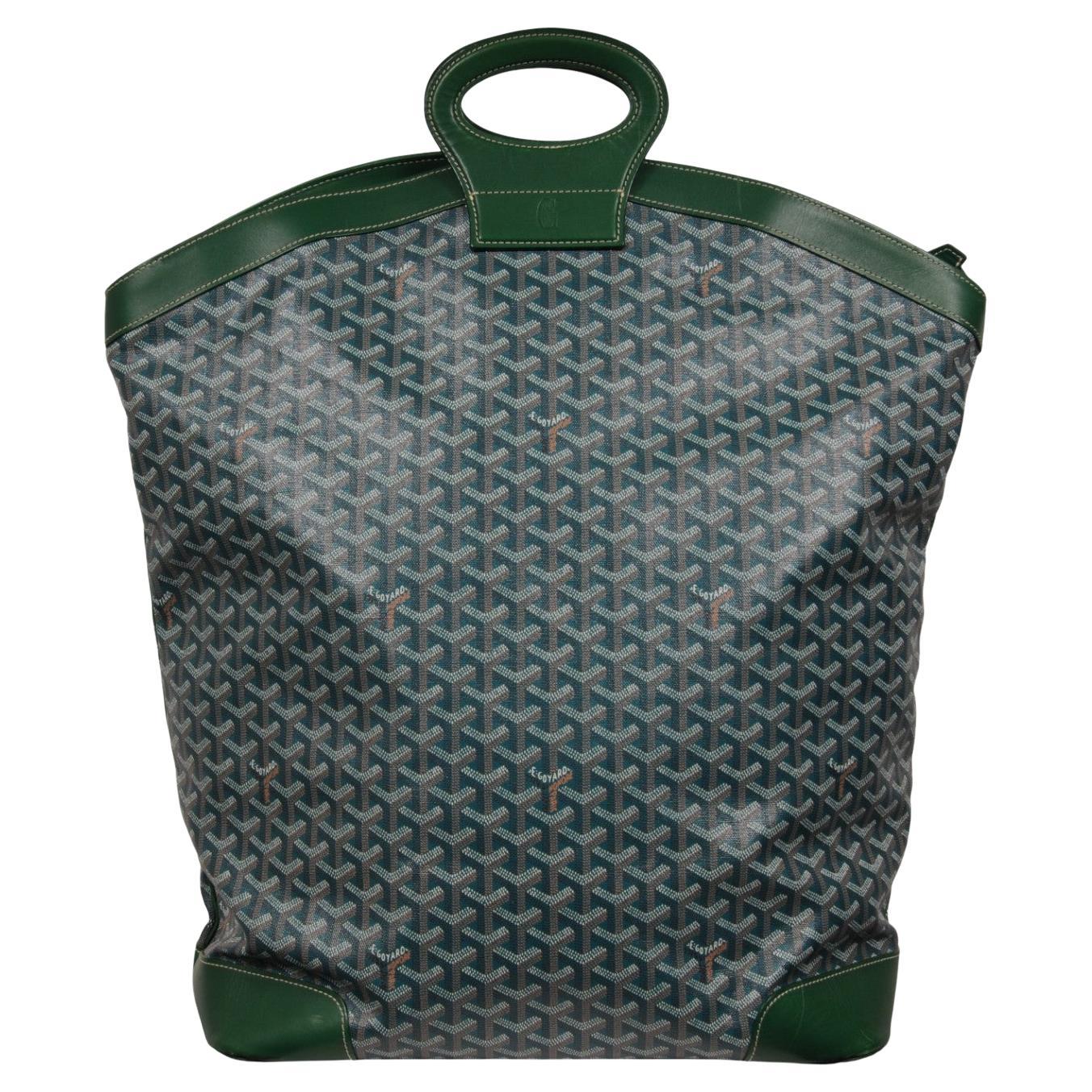 Goyard Beluga GM Top Handle XXL Tote Bag Greene 
Greene in pelle Carry Travel On Vtg 2000