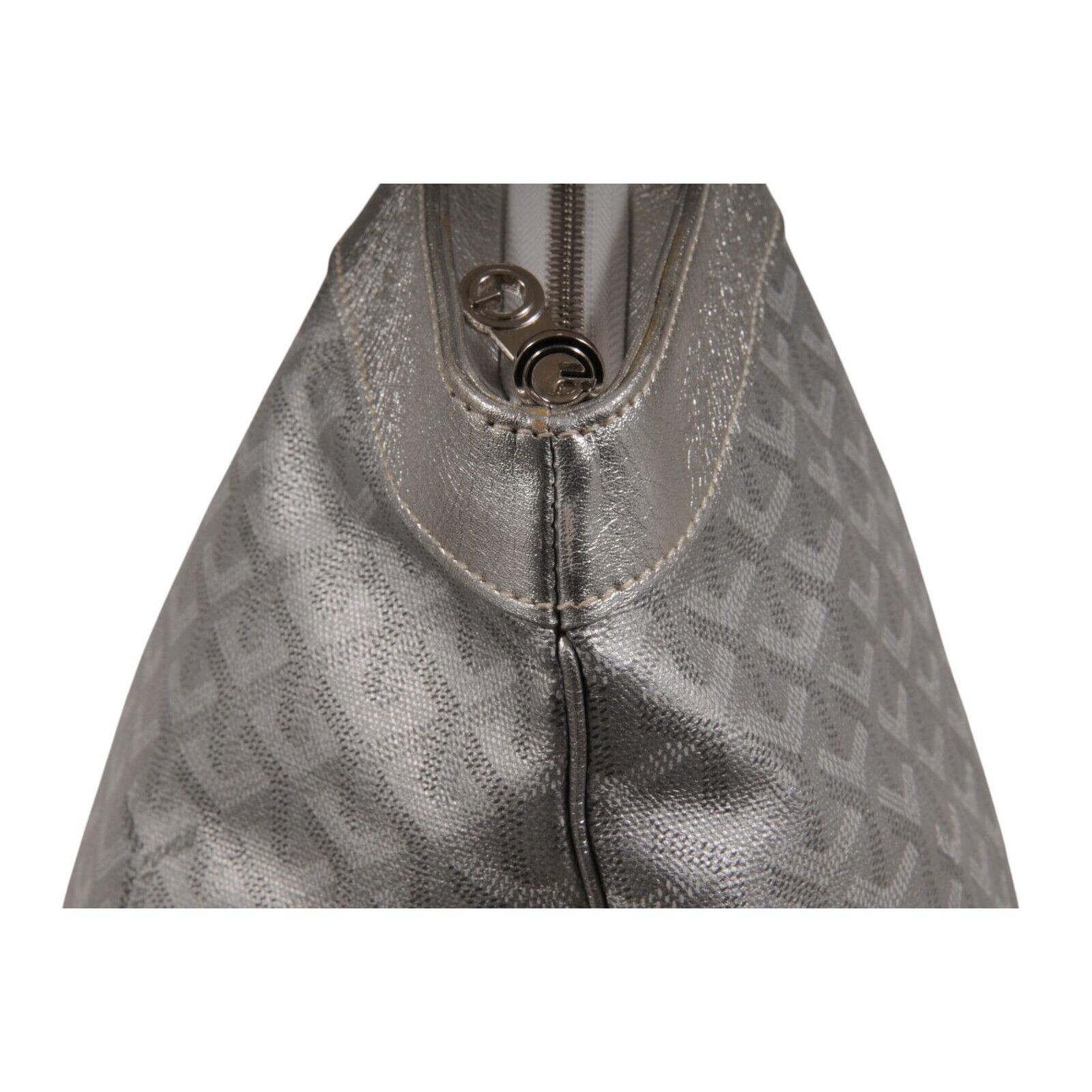 Goyard Beluga MM Tote Bag Silver Goyardine Leather Carry On Duffle Weekend Raare Bon état - En vente à North Miami, FL