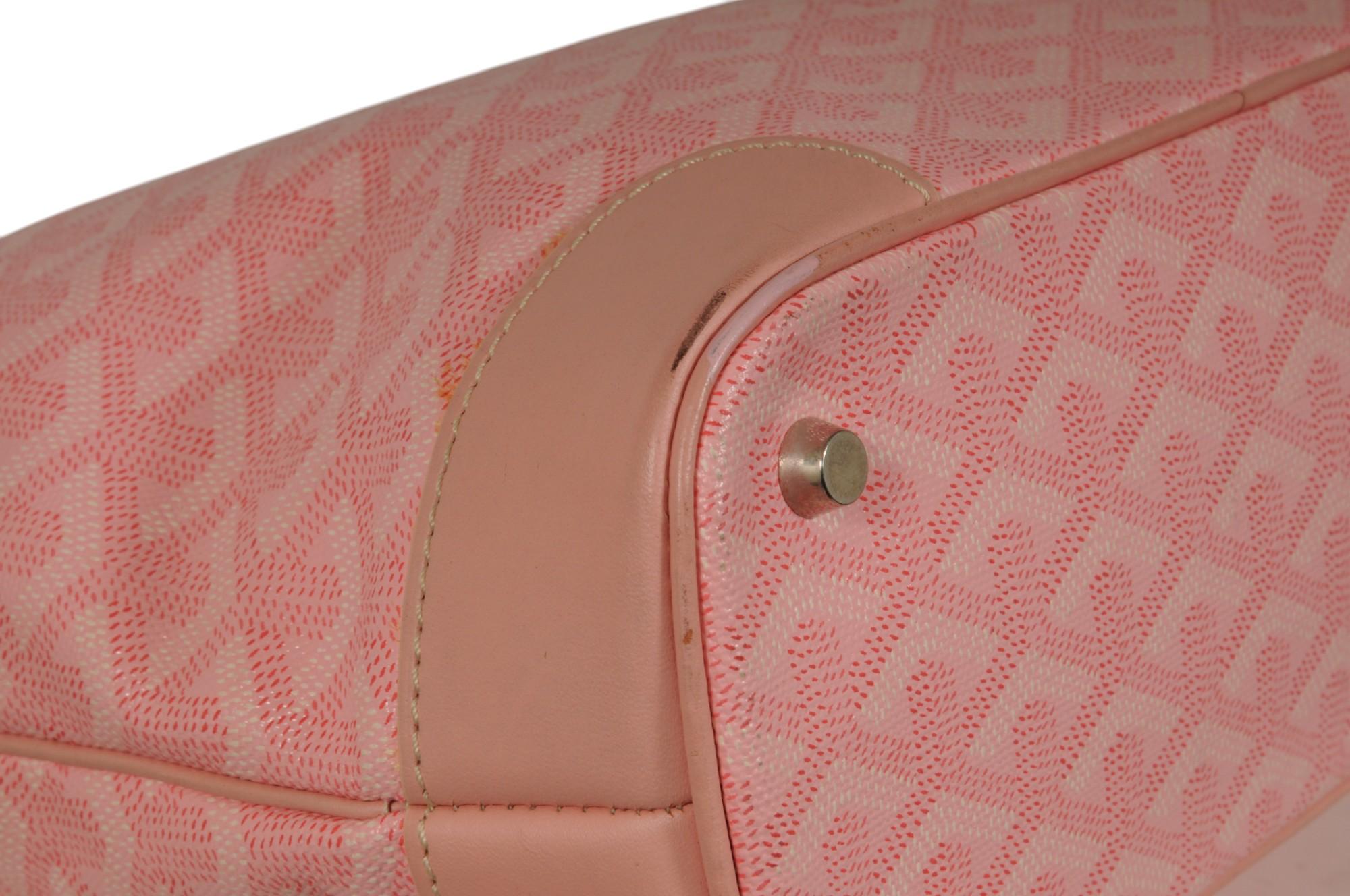 Goyard Beluga PM Top Handle Mini Tote Bag Sakura Pink Limited Edition Japan For Sale 7