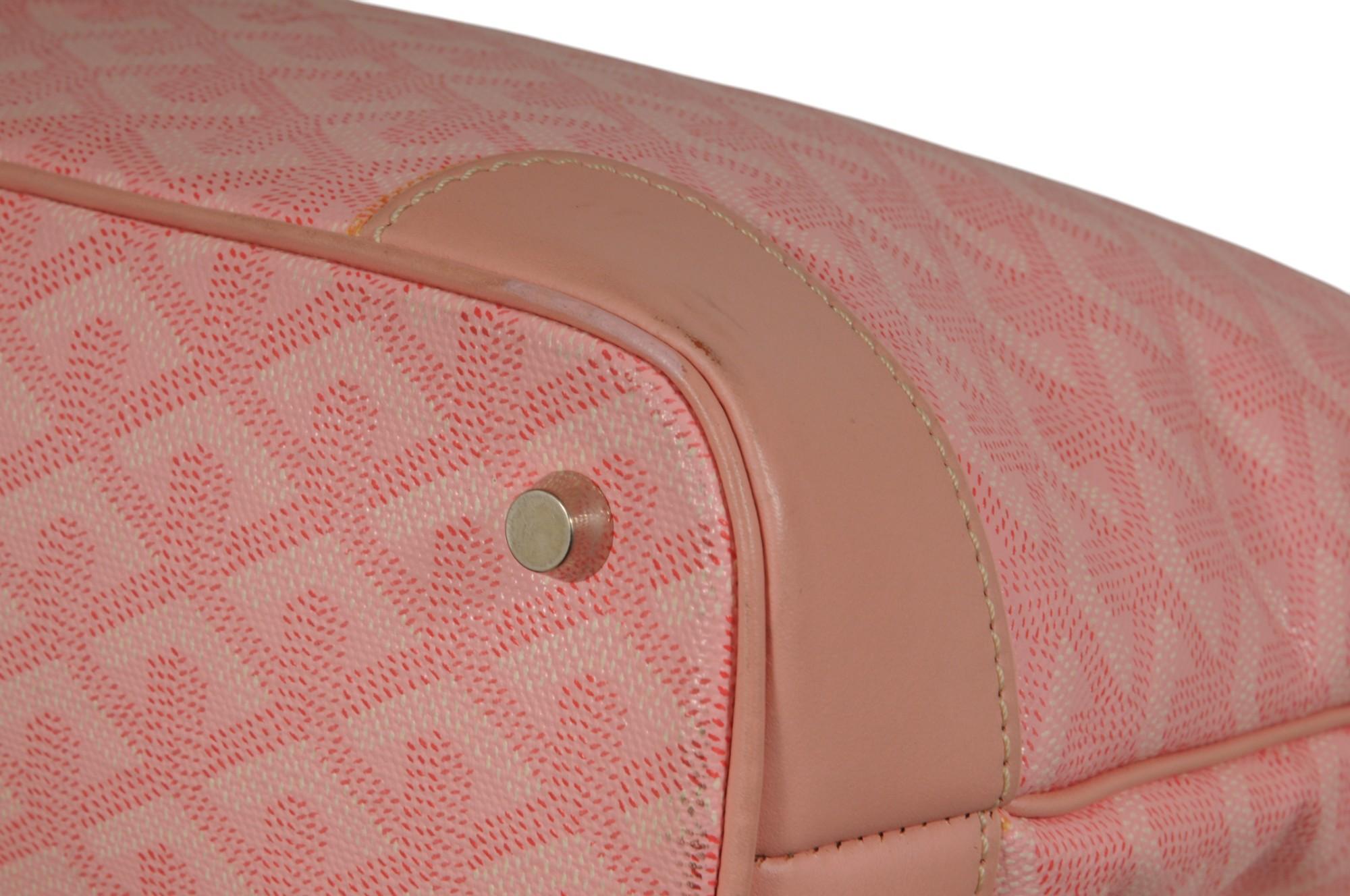 Goyard Beluga PM Top Handle Mini Tote Bag Sakura Pink Limited Edition Japan For Sale 8
