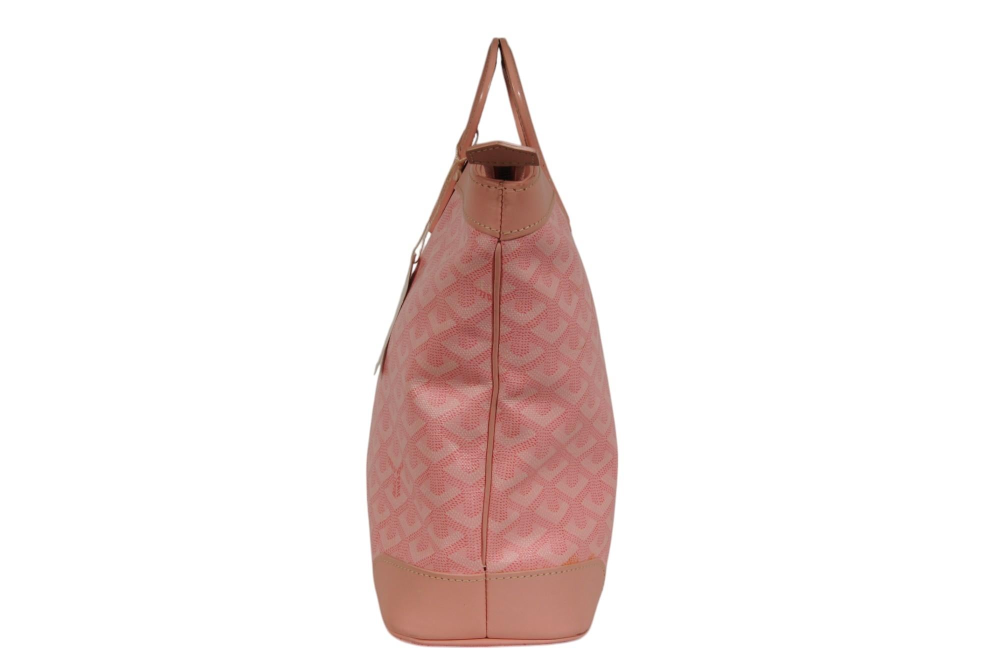 Goyard Beluga PM Top Handle Mini Tote Bag Sakura Pink Limited Edition Japan In Good Condition For Sale In North Miami, FL