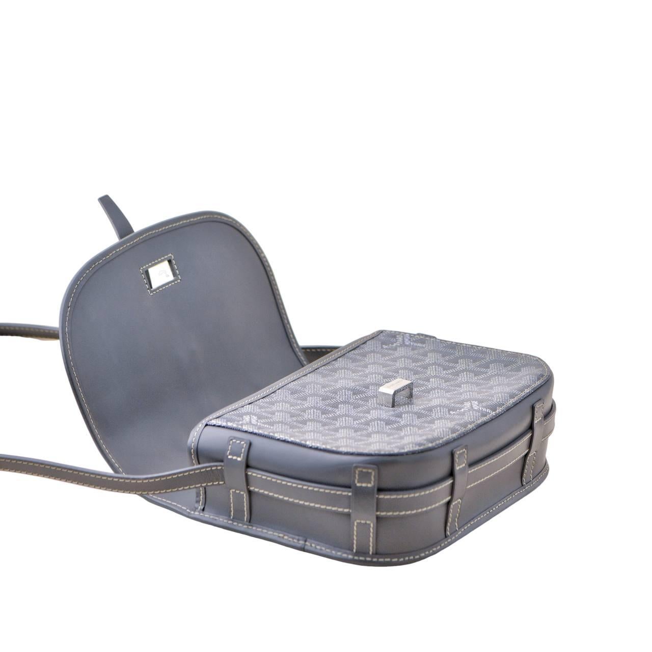 Gray Goyard Belvedere II PM Grey Messenger Bag For Sale