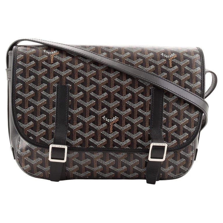 Sac messager Goyard Belvedere en toile enduite MM sur 1stDibs