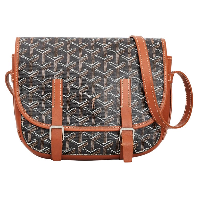 Goyard Black x Brown Chevron St Louis PM Tote Bag with Pouch 51gy23s For  Sale at 1stDibs