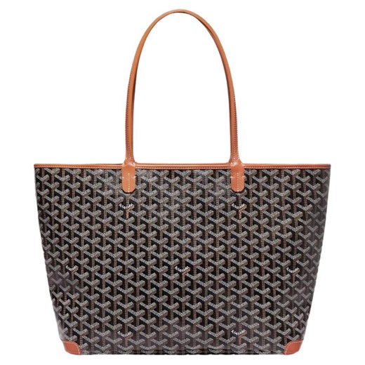 Goyard Blue Coated Canvas and Leather Marquises Tote For Sale at 1stDibs
