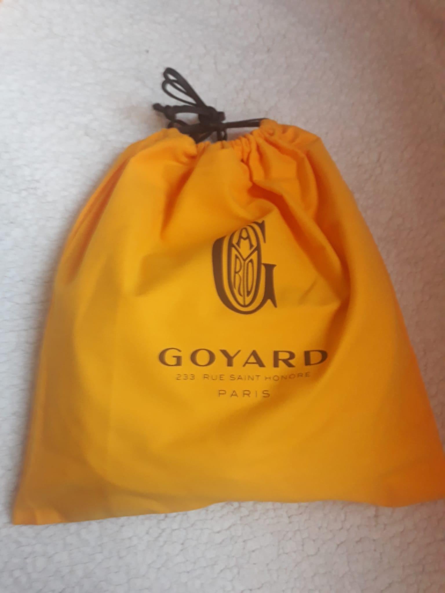 Beige Goyard Black and Tan Belvedere PM Bag