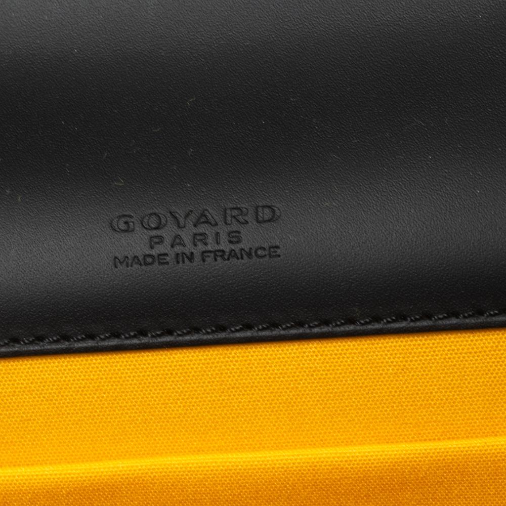 Goyard Black/Brown Goyardine Coated Canvas Leather Monte Carlo Bois Shoulder Bag 4