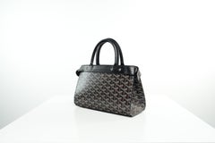 Goyard Black Canvas and Calfskin Jersey PM Silver Hardware Bag