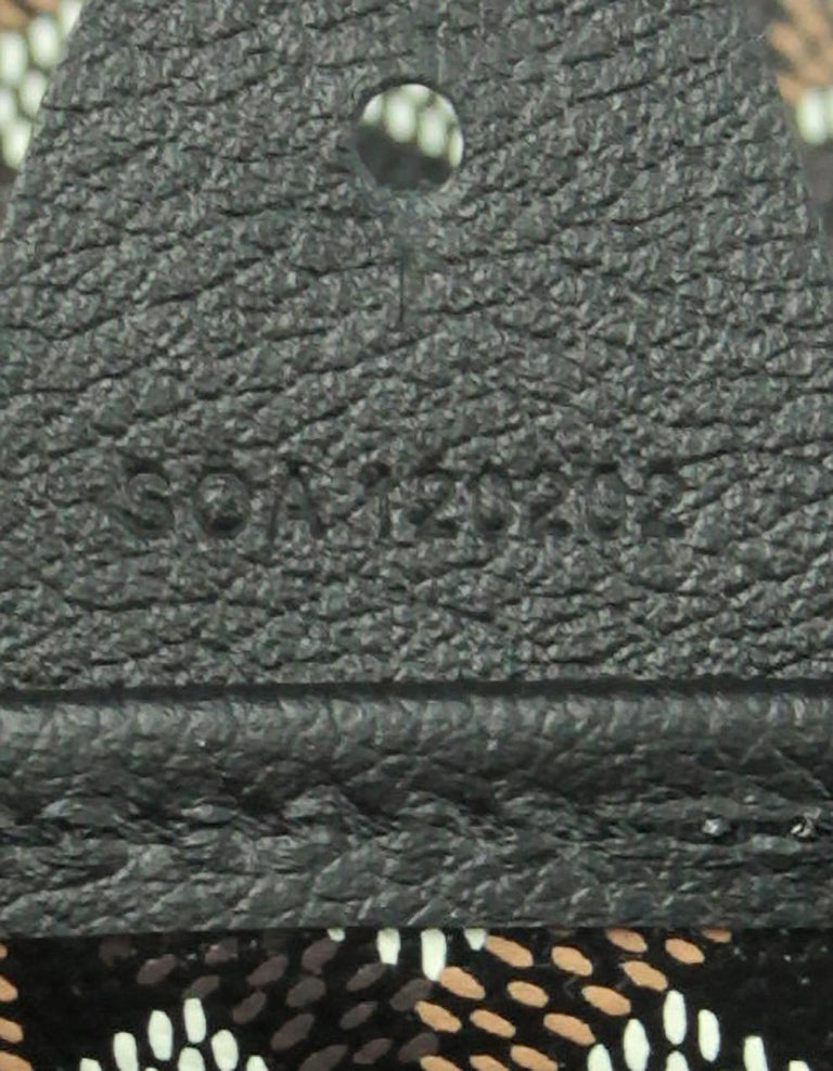 Goyard Goyardine Black Artois MM Tote Bag Silver Hardware