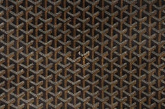 Goyard Black Carry On Rolling Luggage Travel Suitcase Muti Pocket Zip Up Duffle