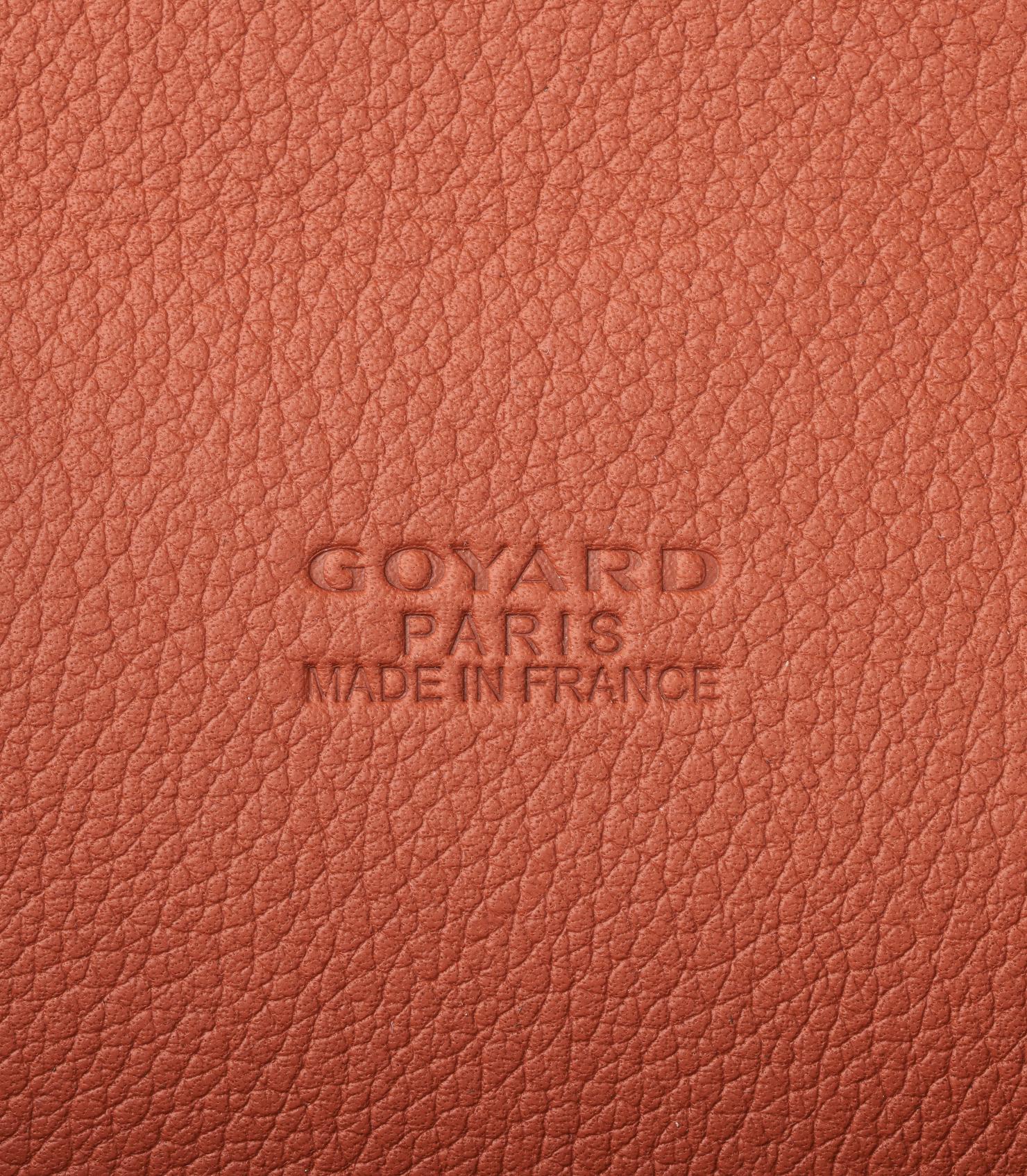 Goyard Black Chevron Goyardine Coated Canvas & Tan Chevroches Calfskin Chypre Wa en vente 3