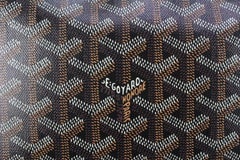 Goyard Black Chevron Senat MM Clutch 63gy63s