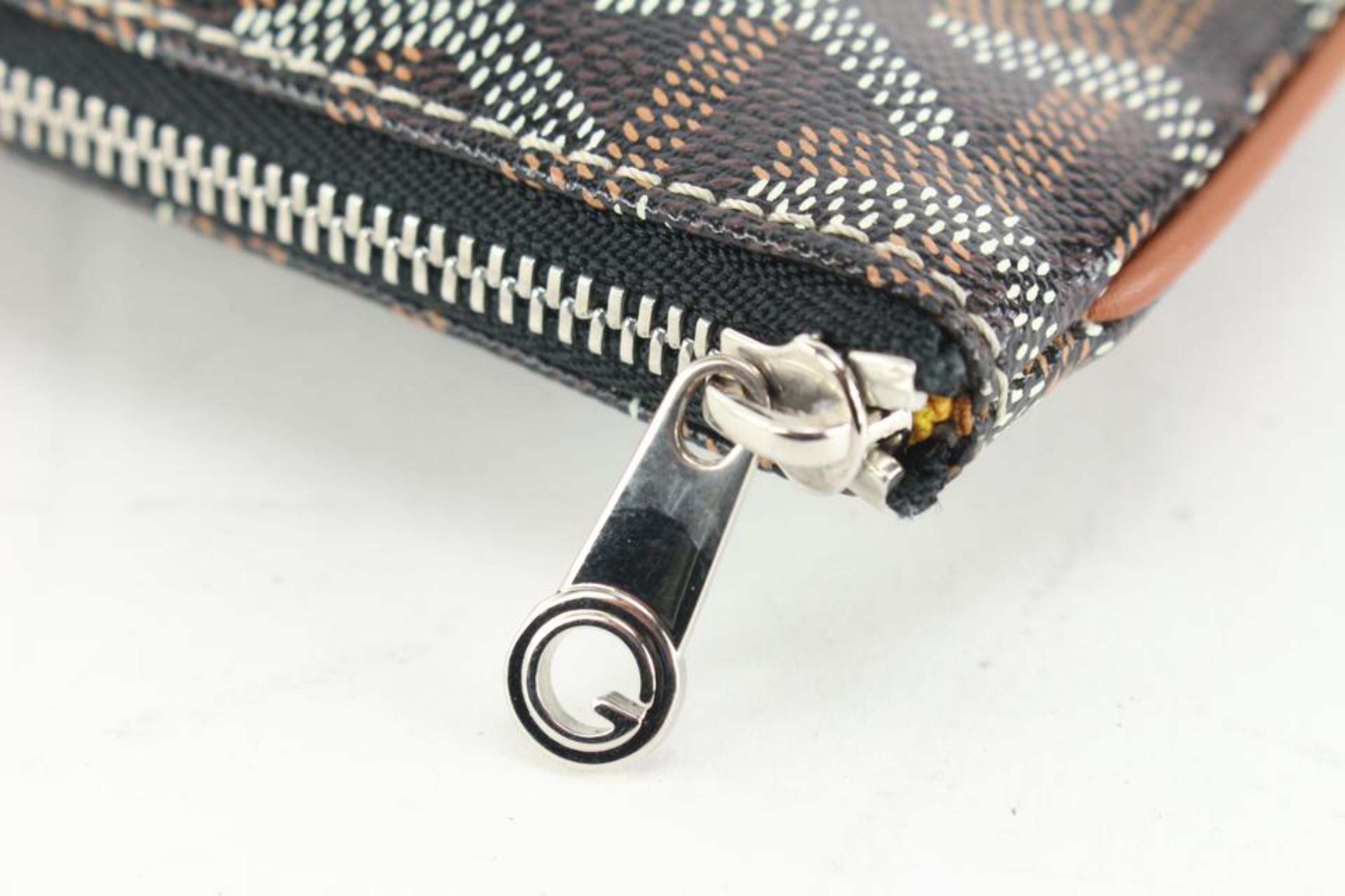 Women's Goyard Black Chevron Senat MM Clutch 63gy63s