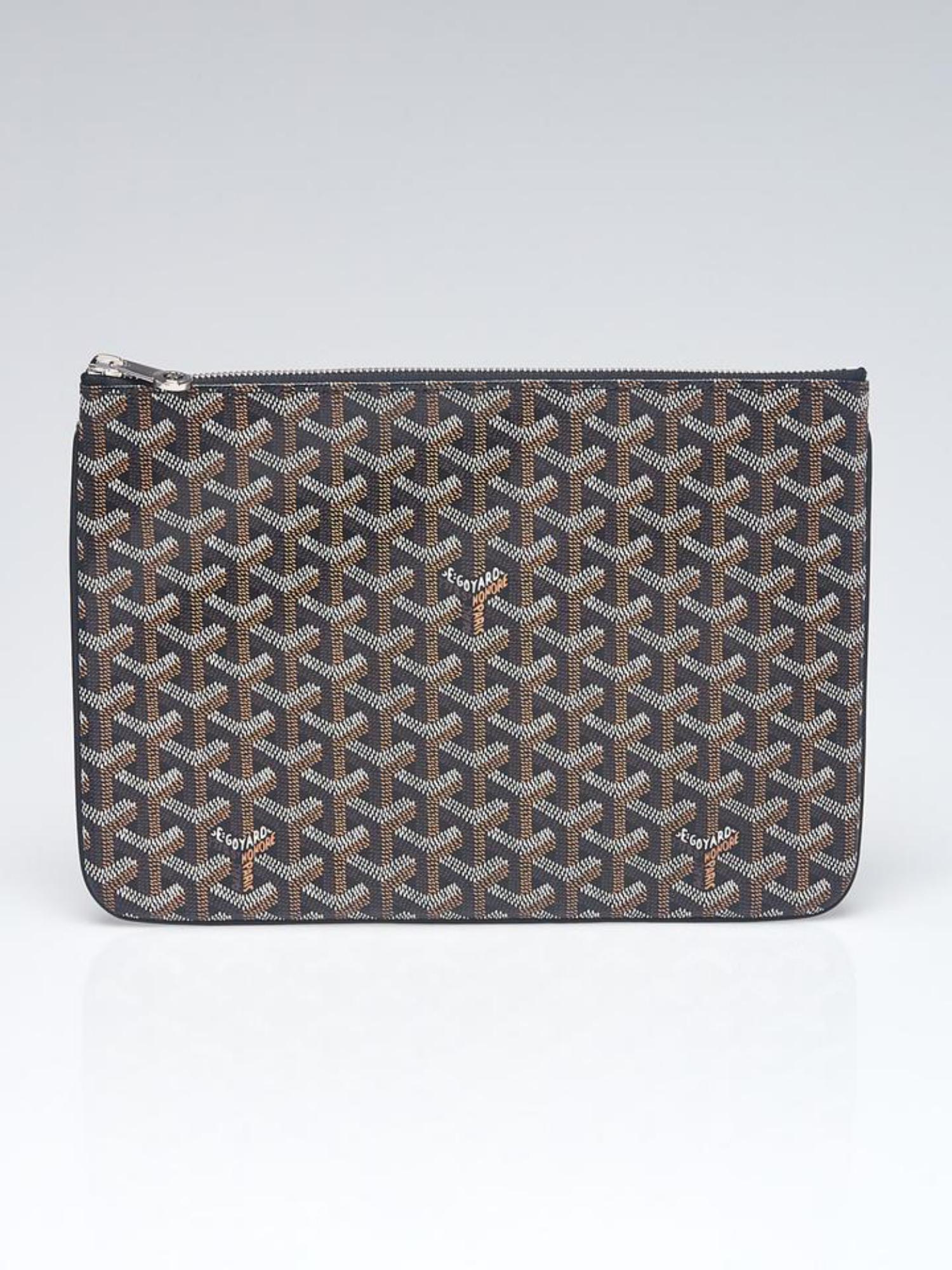 Goyard Black Chevron Senat MM Clutch 63gy63s 1