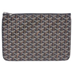 Goyard - Pochette Senat noire à chevrons 63gy63s