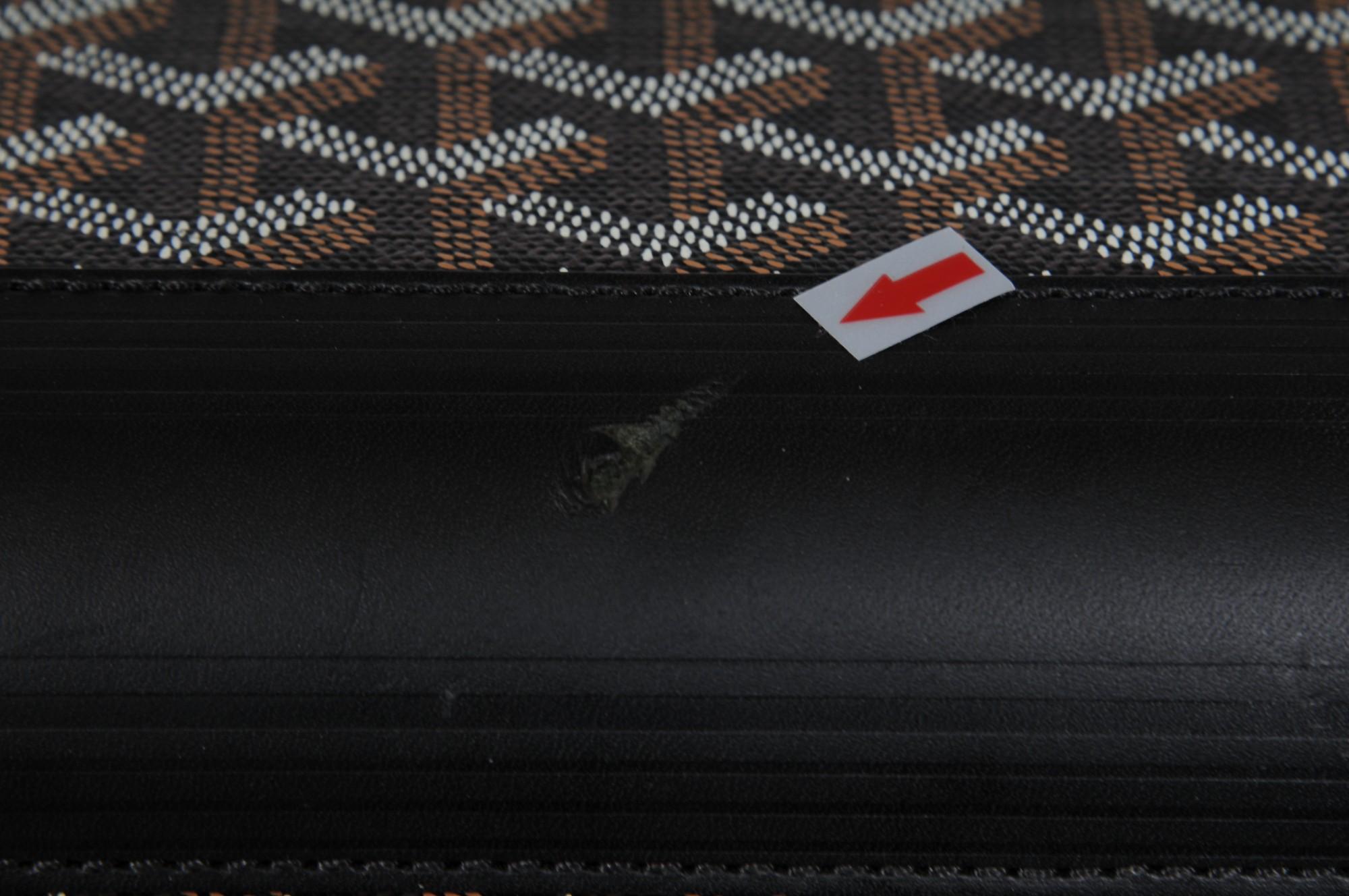 Goyard Schwarz beschichtetem Segeltuch Bourget Trolley PM Rolling Travel Trunk Gepäck tragen im Angebot 11