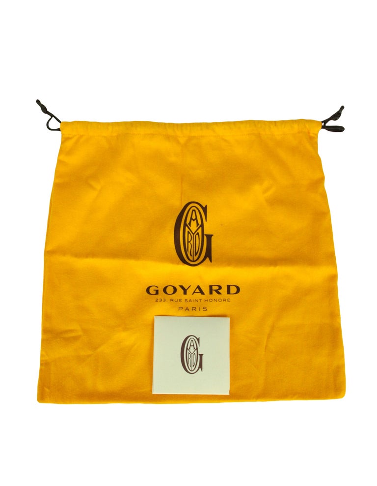 GOYARD Goyardine Petit Flot Bucket Bag PM Black Gold 1288284