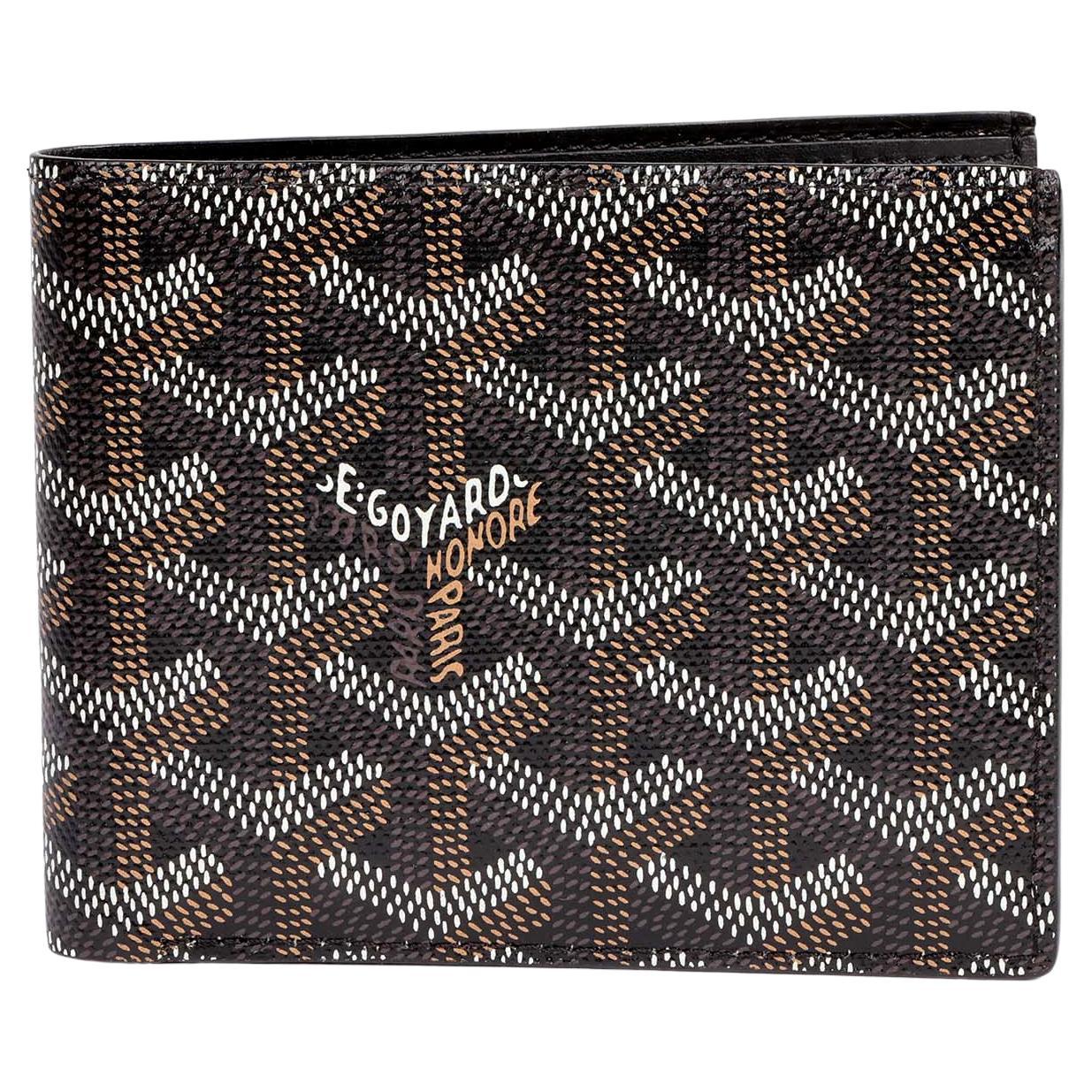 Goyard Black Coated Canvas Victoire Portefeuille 