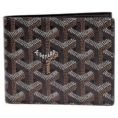 Goyard Victoire Portefeuille aus schwarz beschichtetem Segeltuch