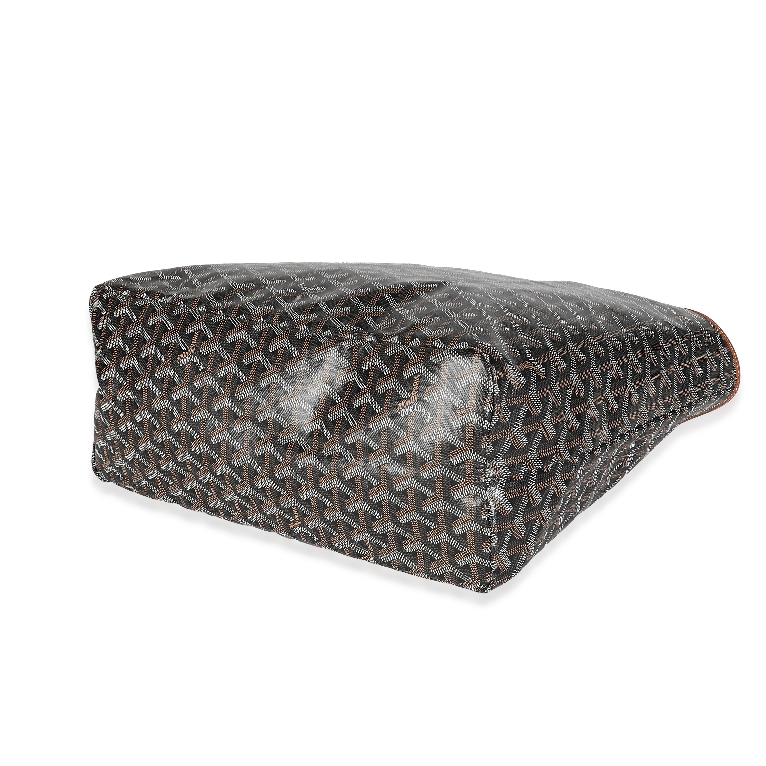 Goyard Black Gold Goyardine Canvas Saint Louis PM For Sale 1