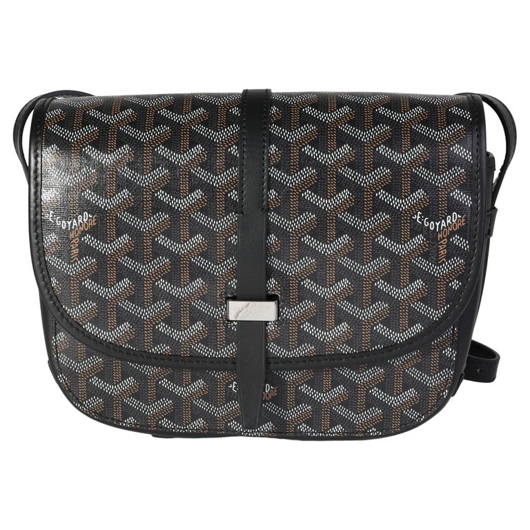 Goyard Black Goyardine Coated Canvas Belvedere PM Shoulder Bag Goyard