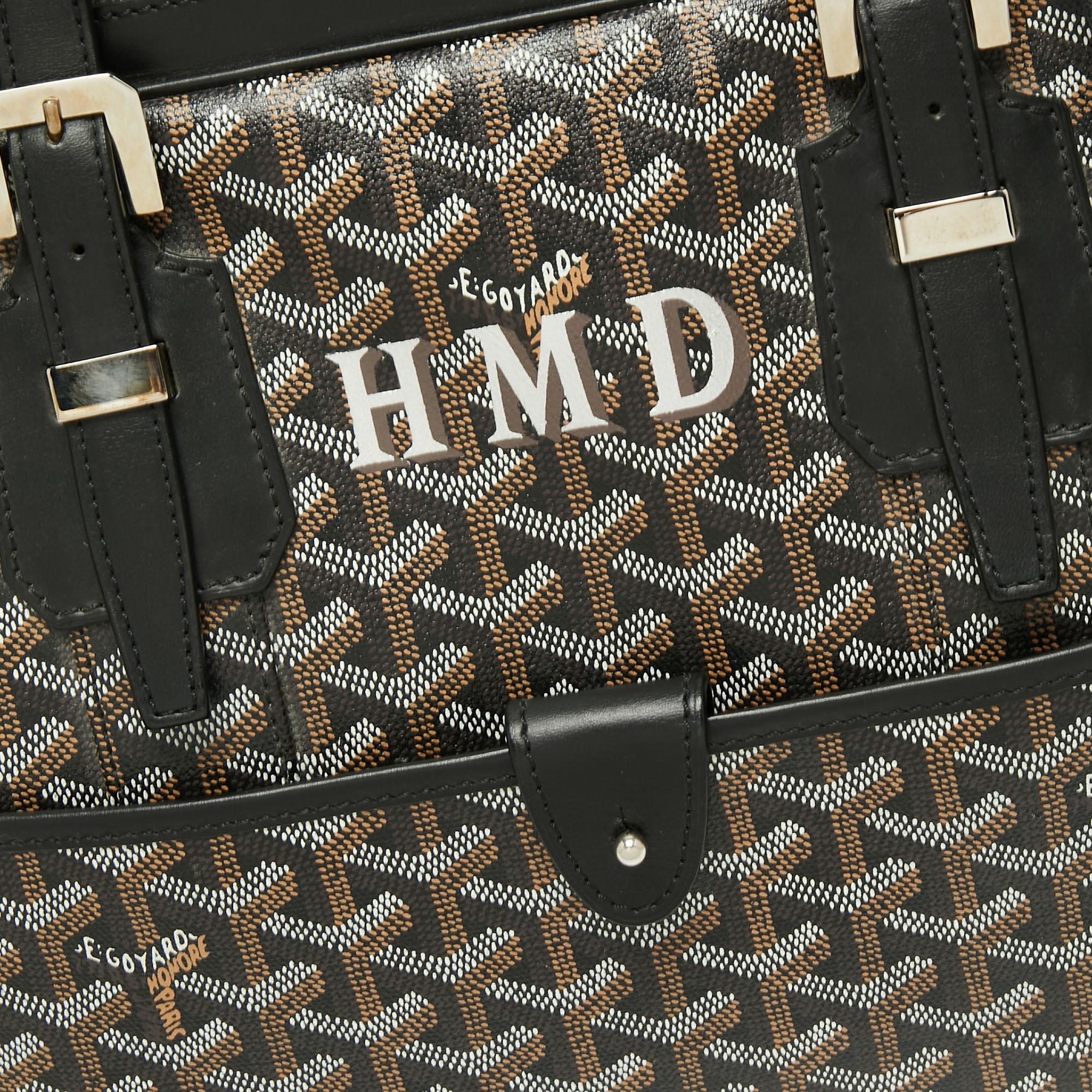 Goyard Black Goyardine Canvas and Leather Ambassade Briefcase 4