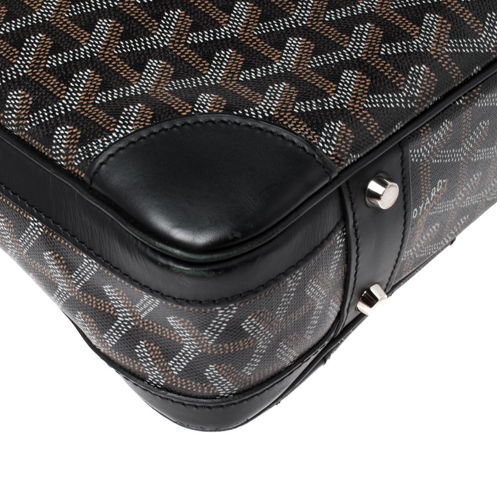 Goyard Black Goyardine Canvas and Leather Ambassade PM Briefcase 6