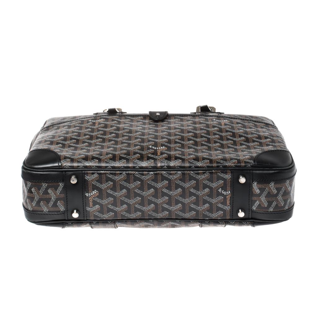 Goyard Black Goyardine Canvas and Leather Ambassade PM Briefcase 1