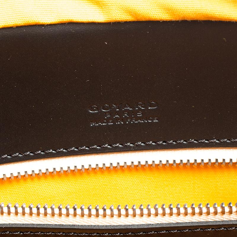 Goyard Maletín Ambassade PM de lona y piel Goyardine negra 2