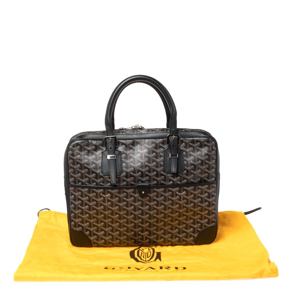 Goyard Black Goyardine Canvas and Leather Ambassade PM Briefcase 3