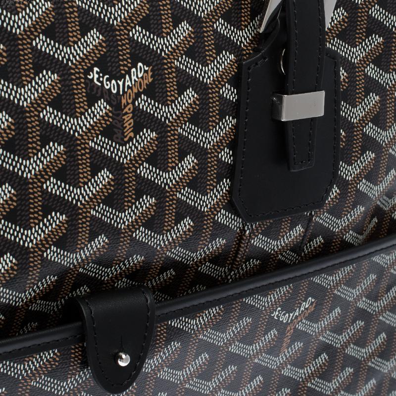 Goyard Maletín Ambassade PM de lona y piel Goyardine negra 3