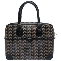 Goyard Black Goyardine Canvas and Leather Ambassade PM Briefcase