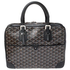 Goyard Black Goyardine Canvas and Leather Ambassade PM Briefcase